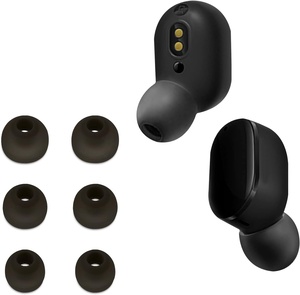 Replacement Comfortable Soft Silicone <strong>Earpods</strong> for <strong>Xiaomi</strong> <strong>Redmi</strong> AirDots 3 2 1 Plastic Foam Ear Tips Accessory - Product Image 1