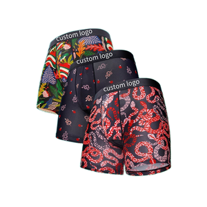 Fabricante al por mayor de calzoncillos bóxer de cintura clásica, transpirables, de ganchillo, con estampado digital en la cintura, con logotipo de marca privada personalizado ODM. - Product Image 6