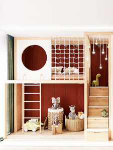 <span class=keywords><strong>Letto</strong></span> a Castello a Tre Letti per Camerette Bambini con Scale, <span class=keywords><strong>Letto</strong></span> a Soppalco a Due Piani, Design Personalizzato per Stanza di Gemelli - Product Image 2