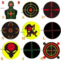 100 autocollants cibles fluorescentes pour entraînement au tir, fournitures d'entraînement au tir, étiquettes autocollantes pour cibles de tir