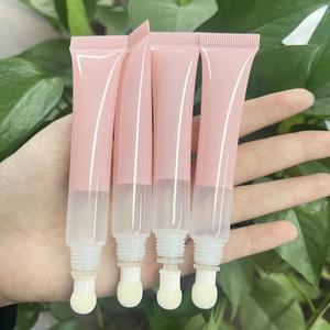 10ml Vide Clair Rose Push Brillant À Lèvres Squeeze Tubes Baume Lipgloss Conteneurs Mini Tube Souple <span class=keywords><strong>pour</strong></span> Emballage Cosmétique - Product Image 1