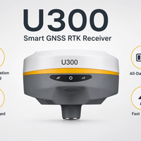 Récepteur GNSS Hi-Target U300 avec contrôleur Android 1408CH RTK pour la topographie, étanche IP68, 6800mAh