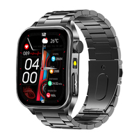 Montre connectée pour homme E810, tracker d'activité physique, grand écran de 1,95 pouce, ECG, surveillance de la température corporelle, étanche IP68