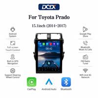 Radio para Auto con Pantalla Vertical de 15.1 Pulgadas para Toyota Prado (2014-2017), con Sistema Multimedia Inalámbrico Android Auto y CarPlay, Unidad Principal con Bluetooth