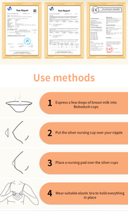 Coppa per Allattamento Trilaminata in Argento con Scudo Protettivo Riutilizzabile per Capezzoli, Funzione di Allattamento, Dimensioni 4,5x1,5cm - Product Image 5