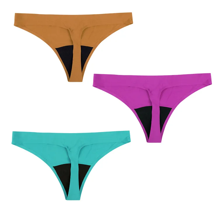 Famicheer donna cotone biancheria intima mestruale a 4 strati di mutandine mestruali donna comoda biancheria intima Bikini adulti a maglia