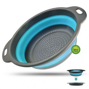 Popular Foldable Kitchen Drain Basket Most Popular Kitchen Accessories Food Silicone Washing <b>Sink</b> <b>Drainer</b> Made Plastic - Product Image 1