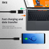 Adaptador USB 3.0 Macho Tipo C Hembra de Aleación de Aluminio, Transferencia de Datos de Alta Velocidad de 5 Gbps, Carga Rápida, Conector OTG, Nuevo para Laptop y PC