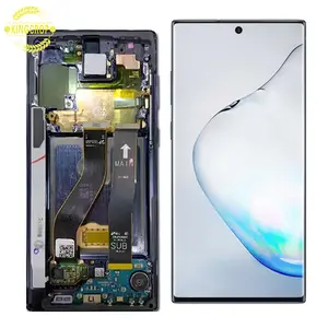 Super Amoled LCD ponsel Samsung Note10 SM-N970, layar SM-N971 untuk Samsung Note 10 5G