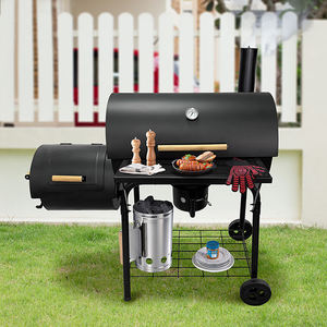 الفناء الخلفي حديقة BBQ الطبخ المطبخ في الهواء الطلق مع تدخين أوفست مع عجلات - Product Image 6