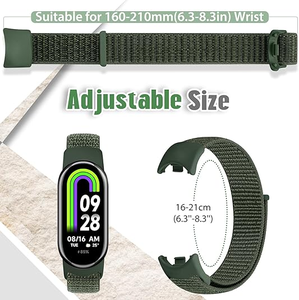 Correa de repuesto de nailon ajustable para <span class=keywords><strong>Xiaomi</strong></span> Smart Band 10 Correa/<span class=keywords><strong>Xiaomi</strong></span> Smart Band 9 Correa/<span class=keywords><strong>Xiaomi</strong></span> Smart Band 8 NFC Correa - Product Image 4