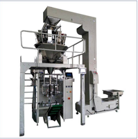 Machine d'emballage verticale automatique haute vitesse pour granulés avec peseuse multi-têtes pour l'emballage en sachet de noix, snacks, sucre et céréales