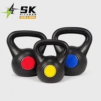 Kettlebell en vinyle commercial SK pour l'entraînement de force à domicile, en salle de sport et pour l'entraînement fonctionnel
