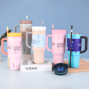 Kustom untuk cangkir 40Oz dengan pegangan baja tahan karat Mug perjalanan Tumbler Bicchiere Isolato Vaso Aislado Gobelet isotermme - Product Image 2