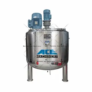 500L Stainless Steel Milk Pasteurizer And Homogenizer Electric Heating Mixing Tank Price