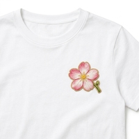 Patchs en feutre non tissé thermocollants brodés sur mesure, petites fleurs, pour sacs, chapeaux, chaussures, vêtements - Direct Usine