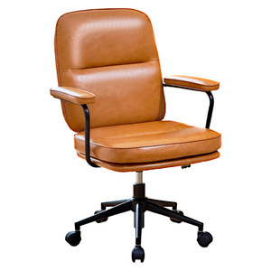 Lingtuo <b>Office</b> Chair Leather <b>Adjustable</b> <b>Desk</b> Chair For Home <b>Office</b> Workstation Adult Use - Product Image 5