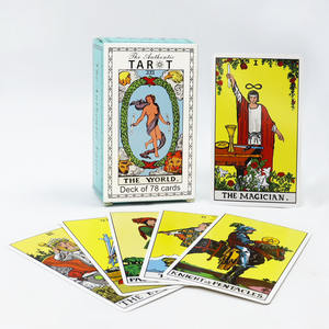 Fabricant <span class=keywords><strong>de</strong></span> cartes <span class=keywords><strong>de</strong></span> tarot <span class=keywords><strong>oracle</strong></span> à impression personnalisée imprimant des cartes <span class=keywords><strong>de</strong></span> tarot voyants légers avec guide dans une boîte en grille - Product Image 2