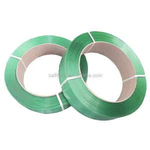 Polyester Strap Plastic Machine Packing Automatic Green Polyester Plastic Pet Strapping Roll For Used Clothes Bales