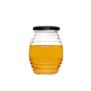 Al por mayor 70ml 150ml 350ml 750ml de cristal de forma de nido de abeja de almacenamiento tarro de cristal de <span class=keywords><strong>miel</strong></span> - Product Image 2