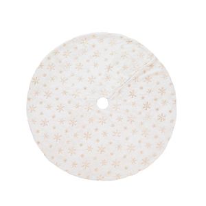 Good Style Cartoon Printing Eco-Friendly 100% Polyester Silver Gold Snow <b>Christmas</b> Tree Skirt 90cm/122cm Dia Custom Logo - Product Image 5