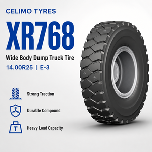 Neumático CELIMO XR768 14.00R25 E-3 para Camión Volquete de Carrocería Ancha, Neumático de Ingeniería OTR para Minería de Uso Pesado - Product Image 2