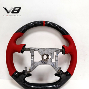 Volant en fibre de carbone véritable V8carbon pour Série 7 <span class=keywords><strong>E32</strong></span> 728 730 735, accessoires de voiture, pièces automobiles, style racing modifié, personnalisé - Product Image 3
