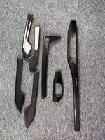 7 pièces de garnitures décoratives en fibre de carbone pour levier de vitesses et panneaux de porte intérieurs pour Audi A4 B9 A5 S5 S4 2017-2025 – Accessoires intérieurs de voiture