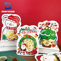 En stock, prix de gros, sachets de bonbons colorés pour enfants, design de biscuits, décorations de Noël, emballage cadeau