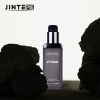 Vente en gros de flacons en verre cosmétique carrés vides de 1 oz (30 ml) pour fond de teint, avec pompe transparente