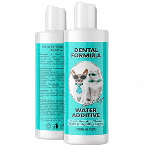 Additif d'eau dentaire buccale pour animaux de compagnie de marque privée OEM produit de soins dentaires prend en charge une haleine fraîche maintient les gencives et les dents saines pour les chiens - Product Image 1