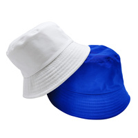 Haute qualité impression personnalisée broderie chapeau plage bleu pêcheur pêche couleur unie Bob bassin adulte casquette seau chapeau