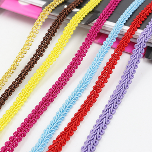 8mm barato al por mayor Diy accesorios de encaje de costura colores surtidos 8mm cinturón decorativo tela de encaje trenzado ciempiés cinta de encaje Trim - Product Image 5