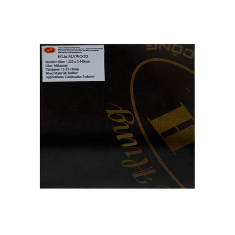 OEM ODM Film Faced Plywood Plywood for Sale Phenolic Coating 15Mm Thickness Reused 6-8 Times From Vietnam Factory