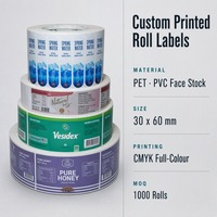 Étiquettes UV personnalisées en gros, autocollants d'emballage en vinyle PVC PP imperméables, finition brillante pour boissons en bouteille