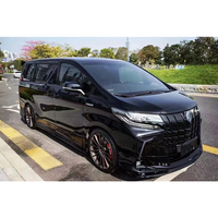 Kit de carrosserie bon prix pour TOYOTA Alphard 2018-2022 mise à niveau au style guerrier noir ensemble de pare-chocs avant avec grille diffuseur arrière