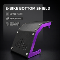 Pelindung Bawah Rangka Motor Berventilasi untuk Sepeda Motor Listrik Surron Kompatibel, Langsung dari Pabrik, Warna Ungu Anodized