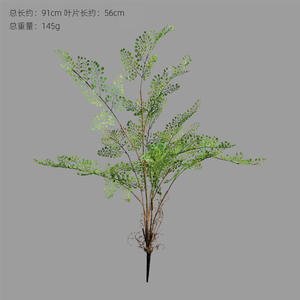 Haute assurance fougère persane <span class=keywords><strong>plante</strong></span> verte artificielle décoration murale en plastique souple pour la conception de paysage à la maison et les accessoires de colle - Product Image 4