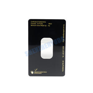 Plaque d'affichage à barres frappées personnalisées 1g/2g/5g/10g/20g/lingot de haute qualité, <span class=keywords><strong>carte</strong></span> blister pièce/cuivre/argent/or - Product Image 5