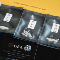 Pierres de Moissanite Rondes Brillantes D VVS1 Redleaf US Stock 0,8-2,9 mm, 5 carats par sac, Prix d'usine en gros