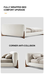 Set da Letto King Size Moderno di Lusso Stile Italiano, Showroom Atunus USA, Disponibile in Stock, Stile Nordico in Velluto Teddy, Letto di Design, Mobili per la Camera da Letto - Product Image 4