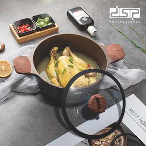 ชุดเครื่องครัวอเนกประสงค์ DSP Professional ขนาด 20 ซม. 24 ซม. 28 ซม. หม้อซุปเคลือบกันติด ขนาดใหญ่ ใช้งานได้กับเตาแก๊ส เป็นมิตรต่อสิ่งแวดล้อม - Product Image 1