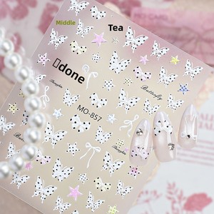 Nuevas pegatinas para <span class=keywords><strong>uñas</strong></span> con diseño de lunares y lazos, estilo coreano, bonitas pegatinas 5D para <span class=keywords><strong>uñas</strong></span>, calcomanías de lirios y estrellas, ultrafinas y sin costuras - Product Image 2