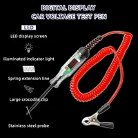 Testeur de circuit numérique LED GW pour camions, test de tension 5V-90V CC 6V/12V/24V, sonde de diagnostic et stylo de test