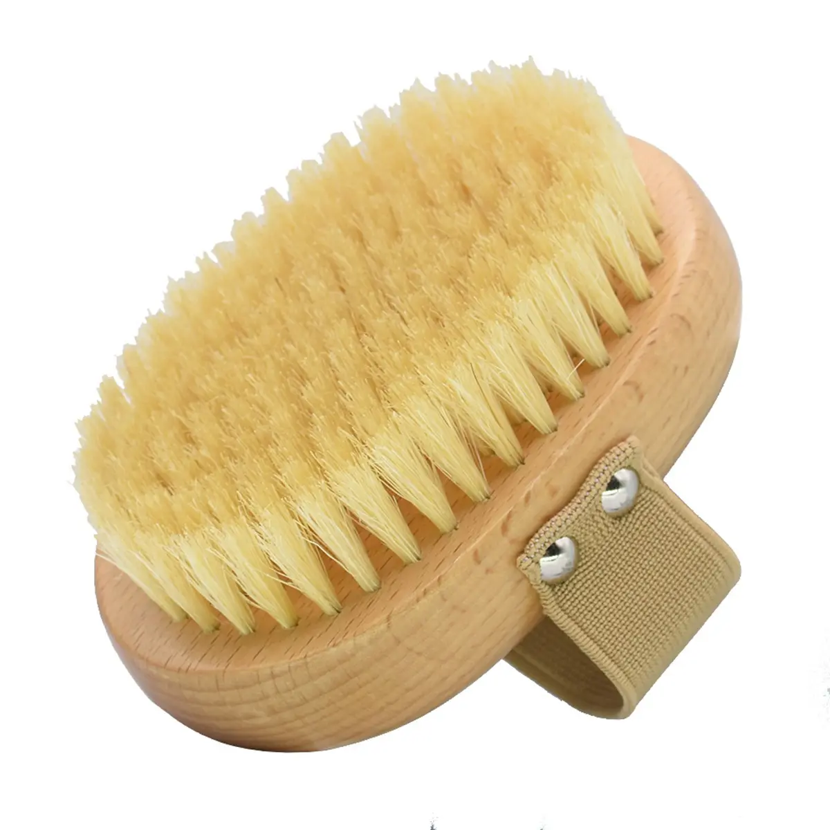 Fabricant OEM Manche en bois Lavage de salle de bain Chien Douche pour animaux de compagnie Massage Nettoyage du corps Bain Brosses pour le dos Éponges à récurer pour enfants