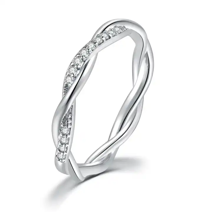 Women's Silver-Plated White Stone-Studded Finger Ring/ Artificial Diamond  Ring / Party Wear Fancy Ring / Engagement Ring S/N 1007W
