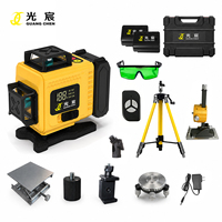 Niveau laser auto-nivelant à angle réglable avec affichage du niveau de batterie, longue autonomie, directement de l'usine, pour l'installation de carreaux muraux et de sols