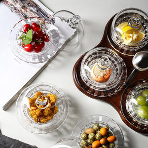 ハイエンドモダンデザインライトラグジュアリーアフタヌーンティースナックプレートエレガントな高価値ビューティーサロンフルーツディップドトレイ - Product Image 3