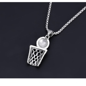 Fabricante de Joyería, Collares de Baloncesto con Diamantes CZ para Hombre y Mujer, Collares Deportivos Creativos de Hip Hop, Cadena para Colgante - Product Image 5