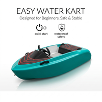 Meilleure Vente : Kart Aquatique Électrique Teal – Bateau Jet en Plastique Stable pour Débutants, Démarrage Simple, Idéal pour le Divertissement Nautique